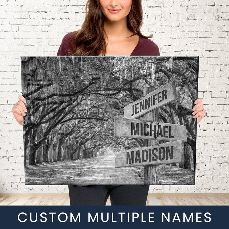 Savannah Road Multi-Names Premium Canvas