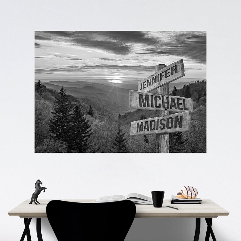 Smoky Mountains Multi-Names Poster