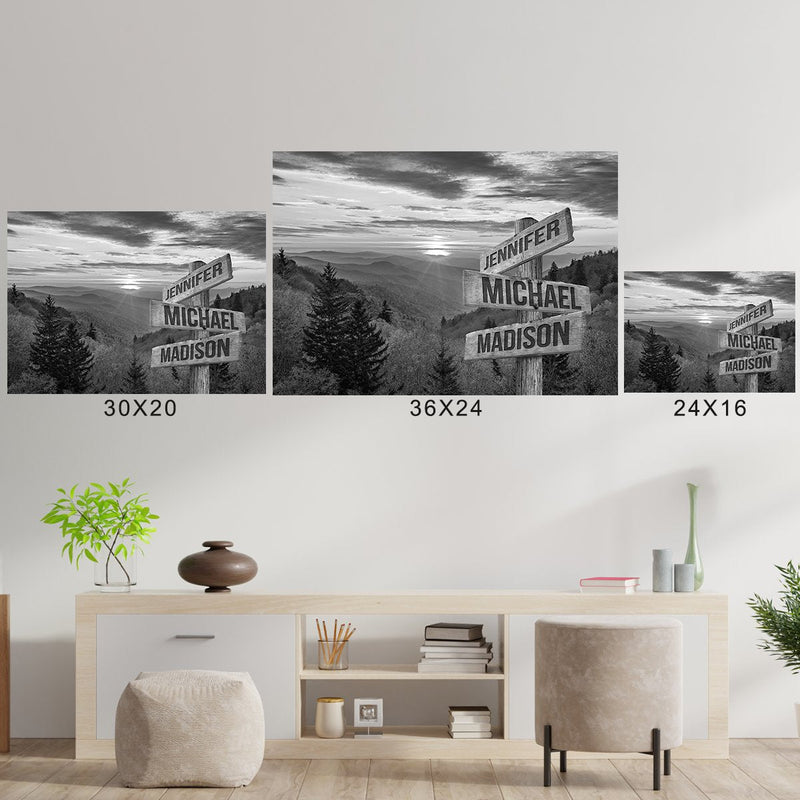 Smoky Mountains Multi-Names Poster