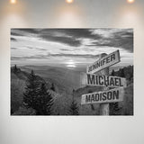 Smoky Mountains Multi-Names Poster