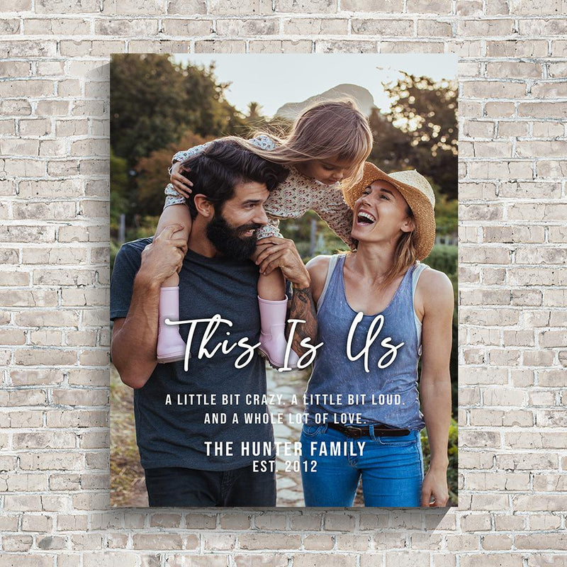 This is Us Family Photo Premium Canvas