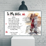 To My Wife Premium Canvas