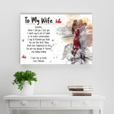 To My Wife Premium Canvas