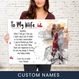 To My Wife Premium Canvas