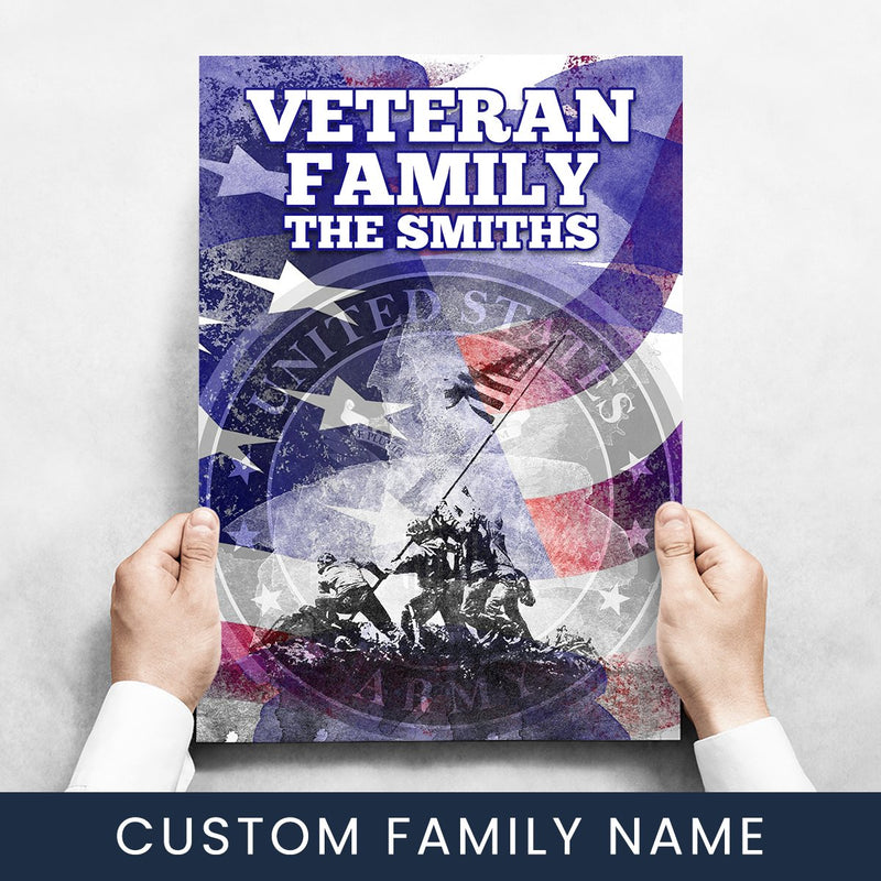 Veteran Family Army Poster