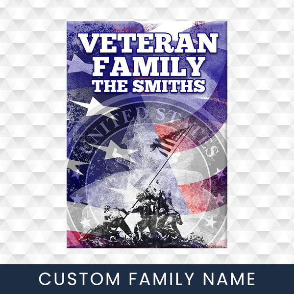 Veteran Family Army Premium Canvas