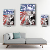 Veteran Family Marine Corps Premium Canvas