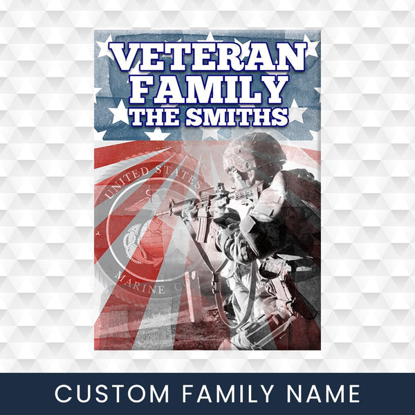 Veteran Family Marine Corps Premium Canvas
