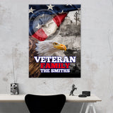 Veteran Family Navy Premium Canvas