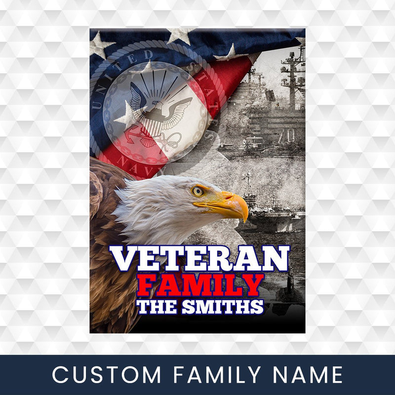 Veteran Family Navy Premium Canvas