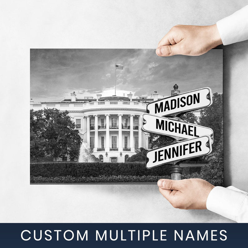 White House Multi-Names Poster