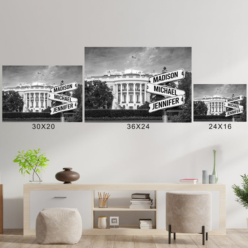 White House Multi-Names Poster