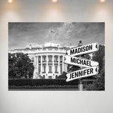 White House Multi-Names Poster