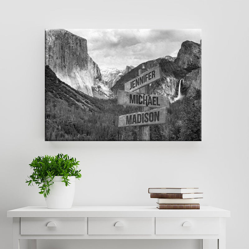 Yosemite Multi-Names Premium Canvas