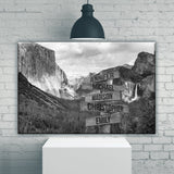 Yosemite Multi-Names Premium Canvas