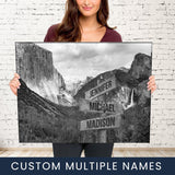 Yosemite Multi-Names Premium Canvas