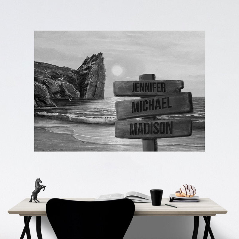 Beach Oil Painting 2 Multi-Names Poster