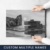 Beach Oil Painting 2 Multi-Names Poster