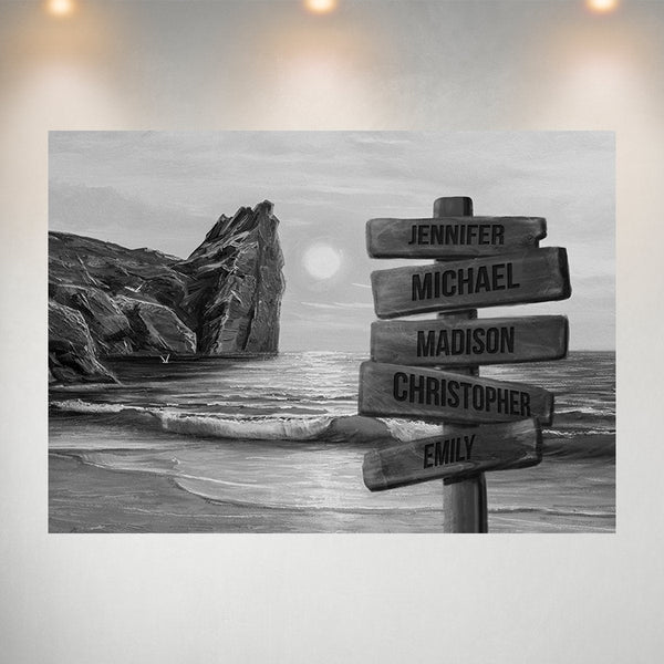 Beach Oil Painting 2 Multi-Names Poster