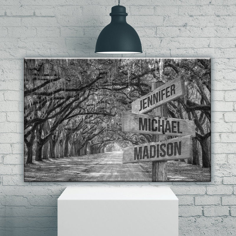 Savannah Road Multi-Names Premium Canvas