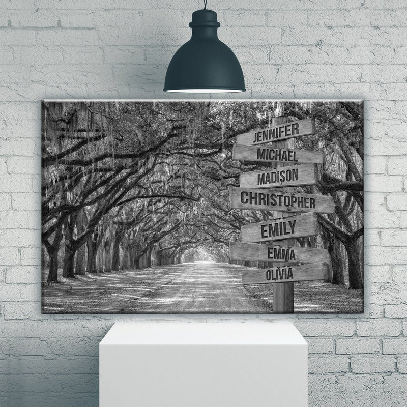 Savannah Road Multi-Names Premium Canvas