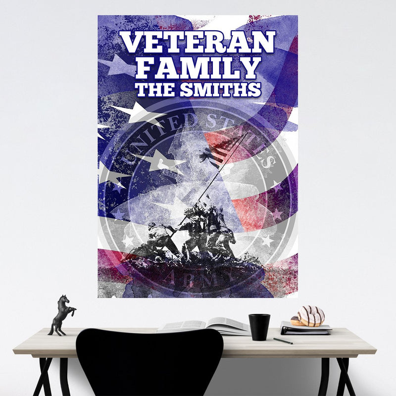 Veteran Family Army Poster