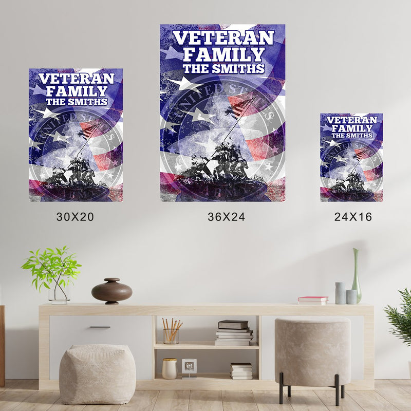 Veteran Family Army Poster