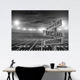 Football Field Multi-Names Poster