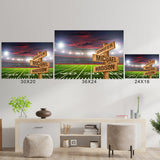 Football Field Color Multi-Names Poster