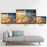 Ocean Sunset Anniversary Premium Canvas