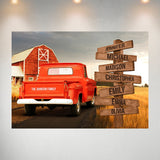 Old Truck Barn Multi-Names Poster