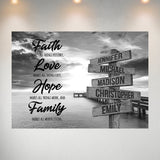 Ocean Dock Faith Multi-Names Poster