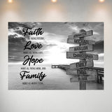 Ocean Dock Faith Multi-Names Poster