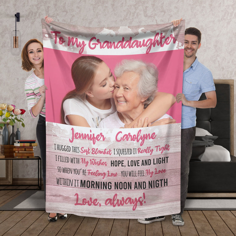 To My Granddaughter Fleece Blanket