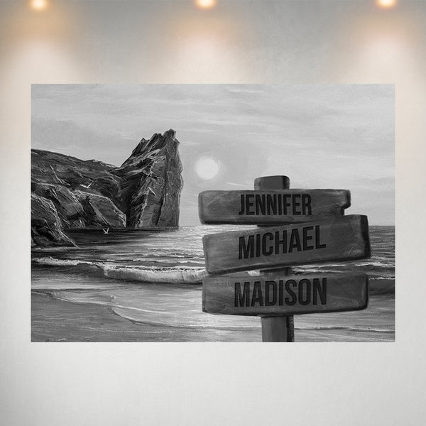 Beach Oil Painting 2 Multi-Names Poster